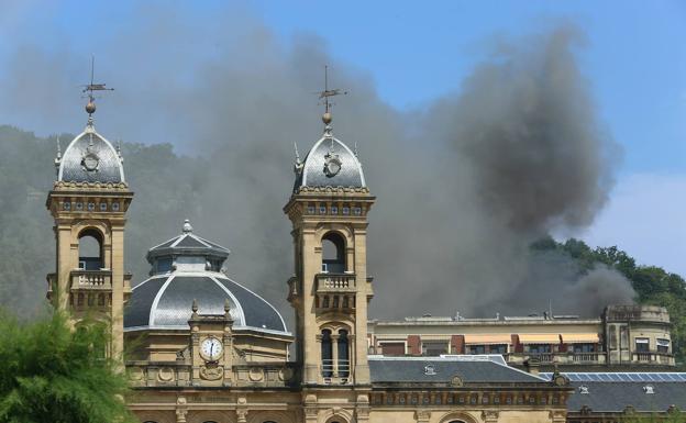 Susto en la Parte Vieja de San Sebastián por un incendio