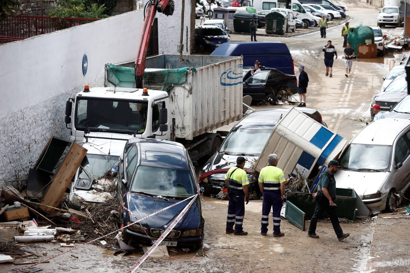 Graves daños en Tafalla, Olite y Pueyo por las intensas lluvias