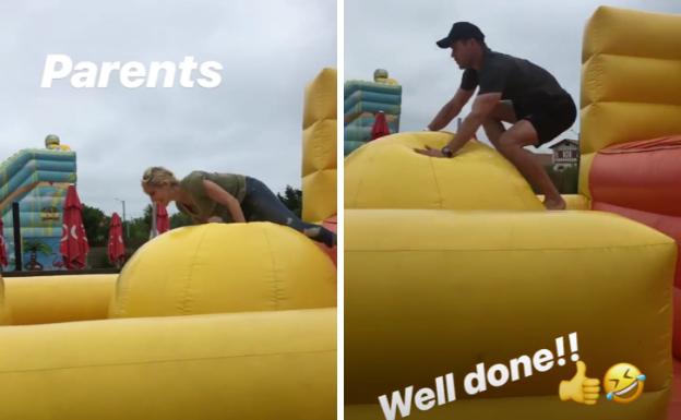 Chris Hemsworth y Elsa Pataky disfrutan como niños en Bidart