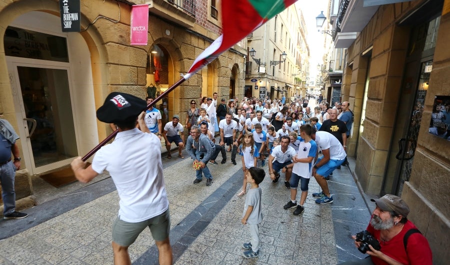 Donostiarra celebra su victoria en Getxo