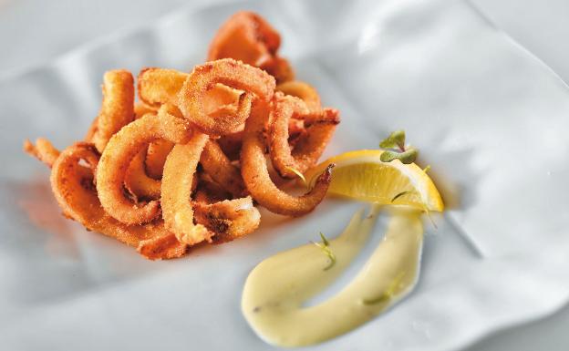 Receta de calamares fritos en tempura de Martín Berasategui