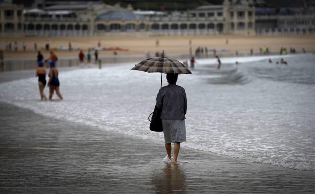 Alerta naranja en Gipuzkoa por tormentas y lluvias para esta madrugada