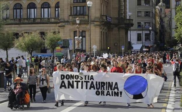 Movimiento antitaurino de San Sebastián llama a manifestarse el día 14 contra las corridas de toros