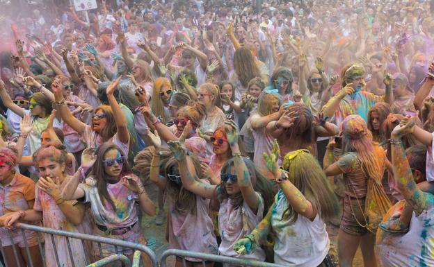 Fiesta hindú en la Semana Grande de San Sebastián