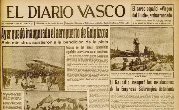 1955 | Campanas y cohetes para recibir al aeropuerto