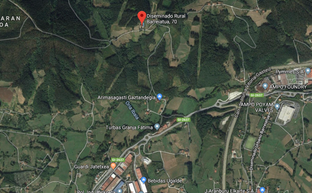 Herido un trabajador de una subcontrata de Iberdrola cuando limpiaba una zona de un monte de Idiazabal