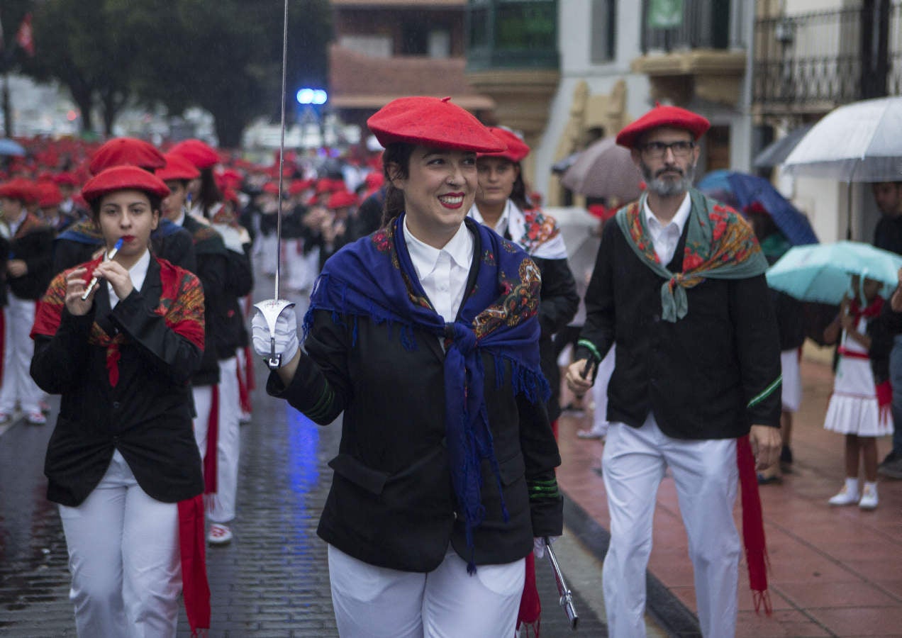 Desfile de la compañía Jaizkibel sin incidentes