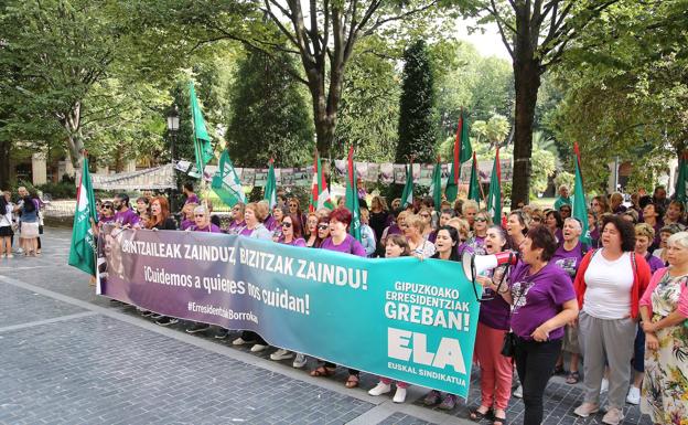 La solución a la huelga de residencias está en manos de la Diputación, dice ELA