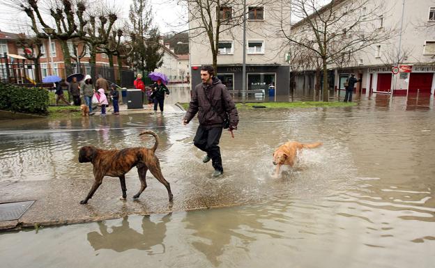 Casi 6.000 guipuzcoanos sufrirán al menos una inundación en los próximos diez años