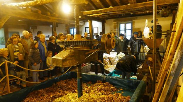 Katxola vive la fiesta de la manzana