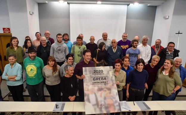 ELA, LAB, pensionistas y agentes sociales convocan una huelga general en enero