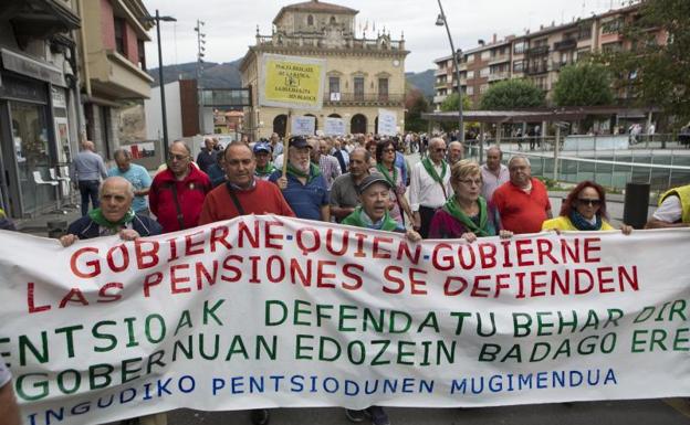 Los pensionistas vascos reclaman la derogación de las «reformas regresivas»