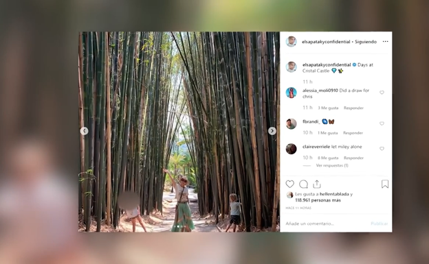 Elsa Pataky disfruta de un día en familia en la naturaleza