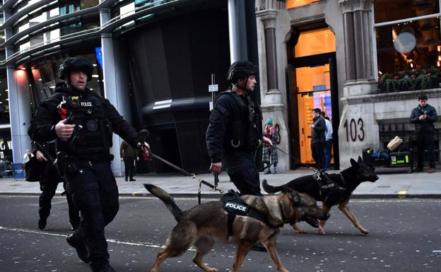 Dos muertos por arma blanca en un ataque terrorista en Londres