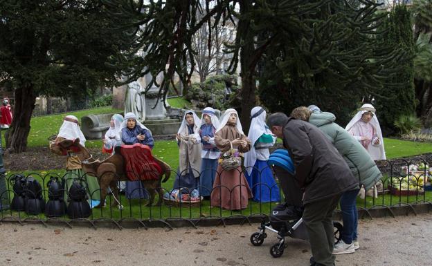 Vuelve el belén de la Plaza Gipuzkoa