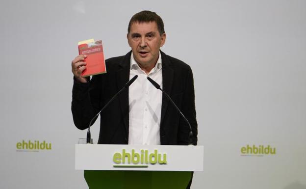Otegi califica el texto de nuevo estatus de «chapucilla» que es «menos que el plan Ibarretxe»