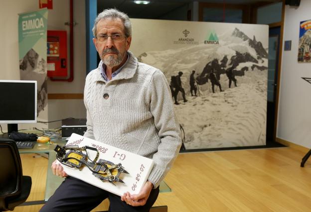 Antxon Iturriza: «El futuro museo del montañismo pasa por ubicarlo en el nuevo Anoeta»