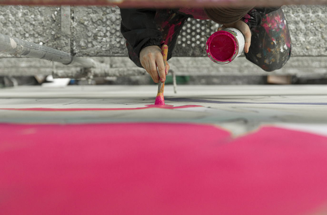 Un mural espectacular en Budapest