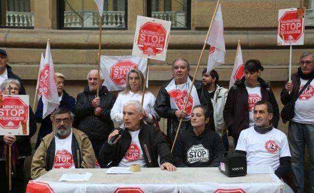 Stop Desahucios Euskadi exige que se paralicen las ejecuciones hipotecarias con más de un año de impago que estaban suspendidas