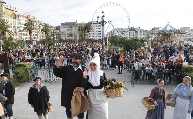 Olentzero y Mari Domingi en Donostia: Recorrido y horarios barrio a barrio