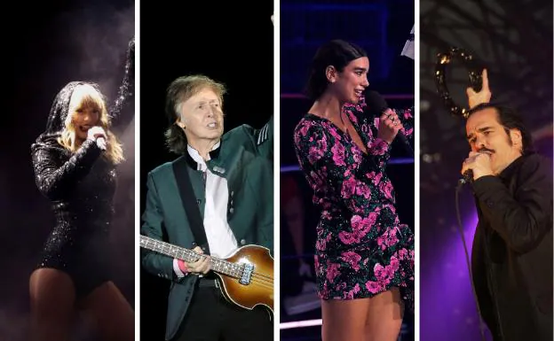 McCartney, Nick Cave, Dua Lipa y Taylor Swift, grandes conciertos de 2020