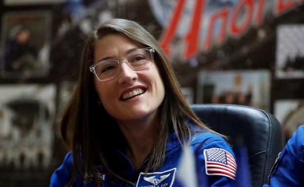 La astronauta Christina Koch bate el récord de una mujer en el espacio con 289 días