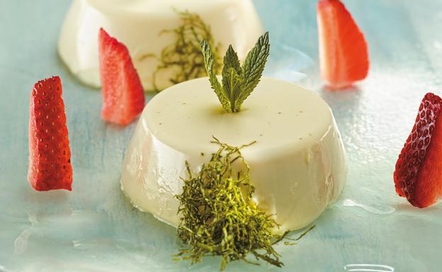 Receta de panacota de chocolate blanco de Martín Berasategui