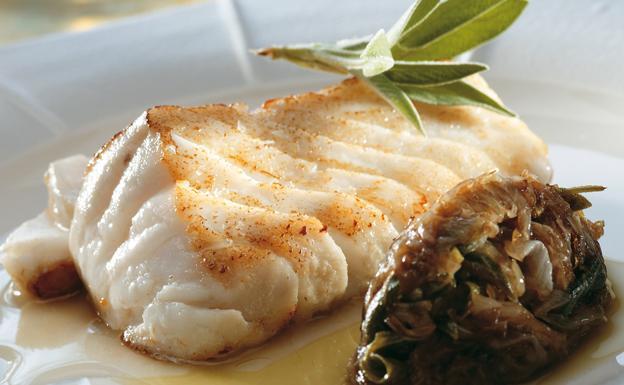 Receta de cogote de merluza asado de Martín Berasategui