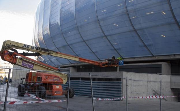 Últimos retoques al estadio de Anoeta