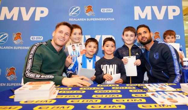 Remiro y Willian José, en el Súper BM Netto de Irun