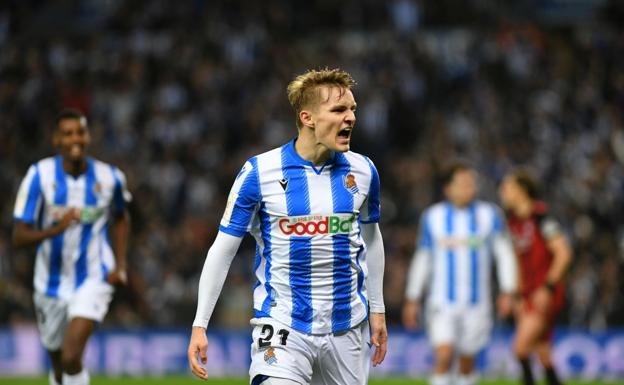 Goles de Odegaard y Oyarzabal en el Real Sociedad - Mirandés
