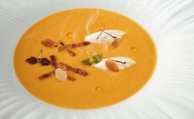 Receta de crema de calabaza de Martín Berasategui