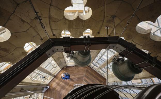 La restauración del Buen Pastor de San Sebastián culminará antes de Semana Santa con una nueva iluminación