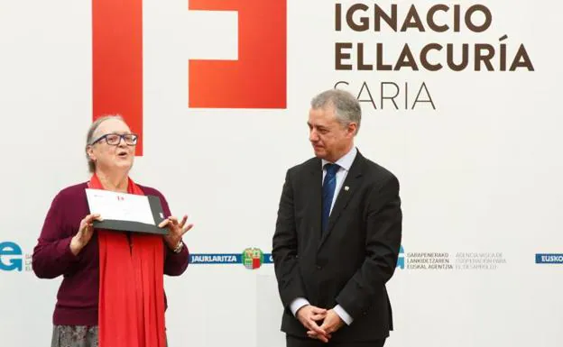 El Gobierno Vasco entrega a Anna Ferrer el premio Ignacio Ellacuría 2019 por su lucha contra la pobreza en la India