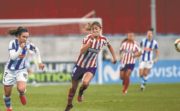 El Atlético no da opciones a la Real y Nahikari solo puede jugar medio partido