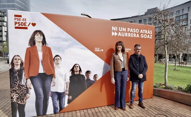 El PSE concurrirá al 5 de abril con el lema 'Ni un paso atrás-Aurrera goaz'