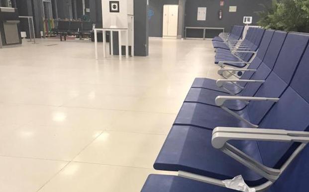 Una donostiarra, única pasajera de un vuelo de Hondarribia a Madrid