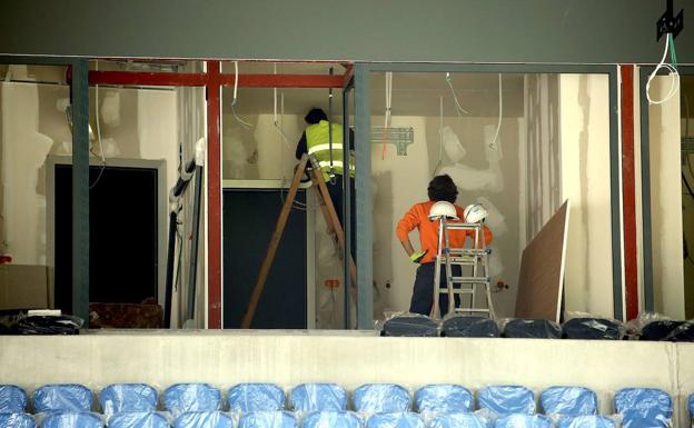 El parón de Liga y ahora el cerrojazo condicionan el calendario de obra para rematar Anoeta