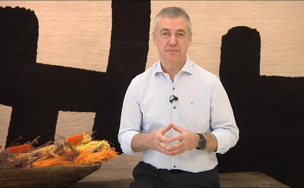 El lehendakari se muestra esperanzado porque «por primera vez se aprecian varios días de tendencia en positivo»