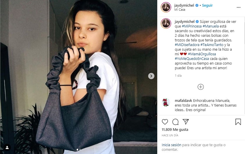 Manuela, la hija mayor de Alejandro Sanz, da sus primeros pasos en el diseño