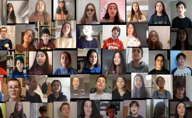 «Flores musicales» del Orfeoi Txikia para animar la cuarentena