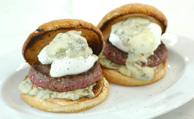 Hamburguesas con champis de David de Jorge