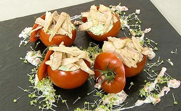 Receta de tomates rellenos de ventresca de David de Jorge