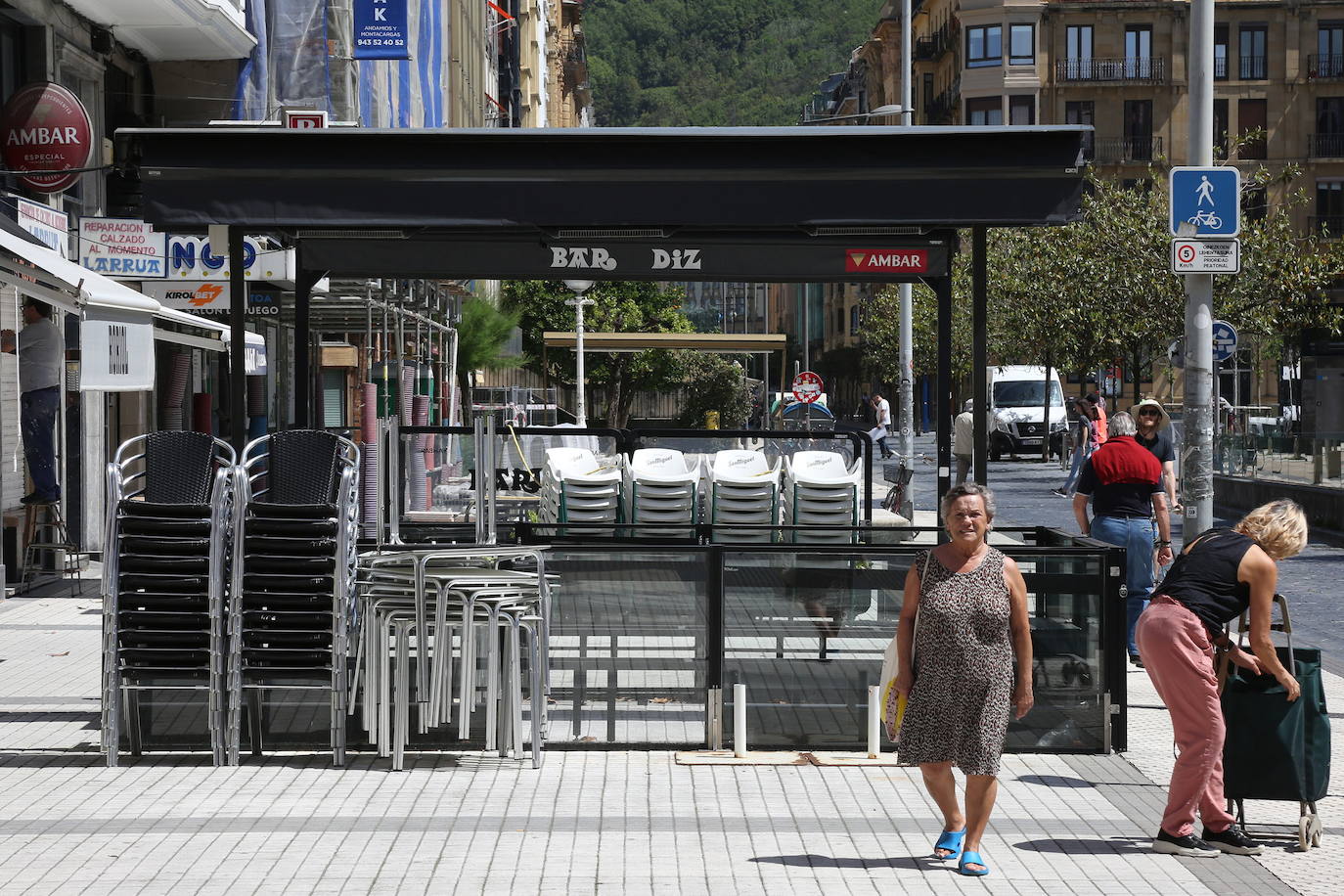 Donostia permitirá abrir las terrazas más del 100% si hay espacio disponible