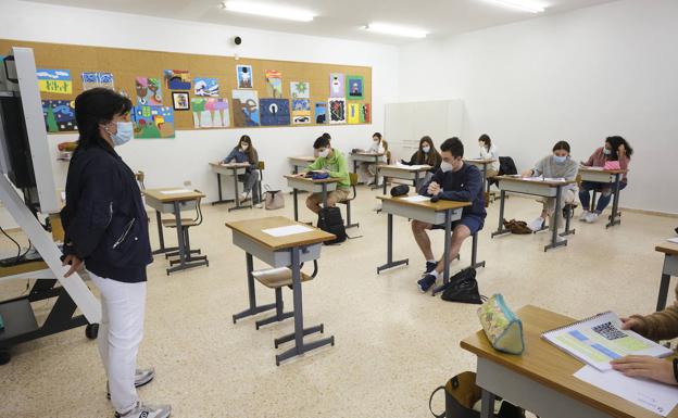 En el día de vuelta a clase, examen de Historia