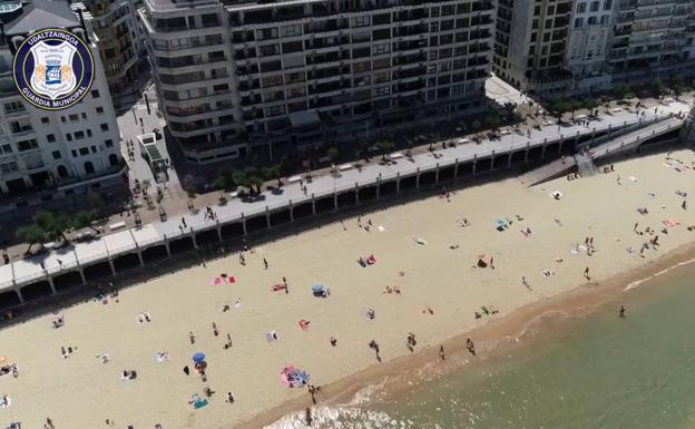 Un semáforo para saber si debo ir a la playa en Gipuzkoa