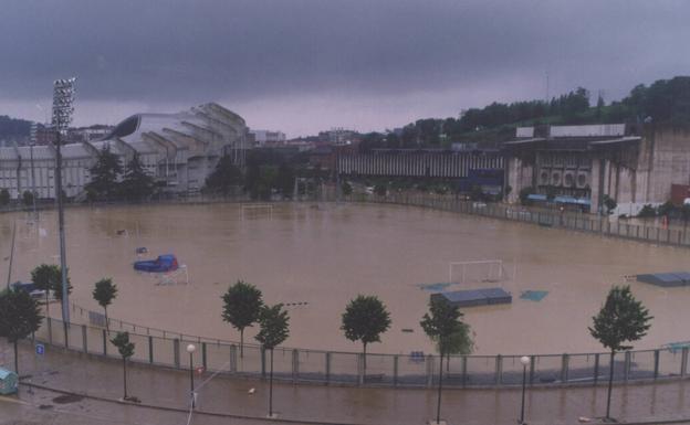 La riada de 1997 que anegó San Sebastián