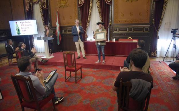 Zapiain, ganador del concurso de sidra de la Diputación Foral de Gipuzkoa