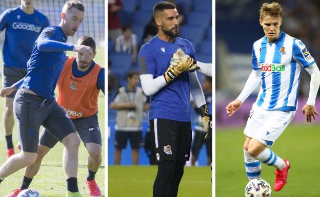 Sin problemas en la Real para que sigan en julio los tres jugadores que acababan contrato