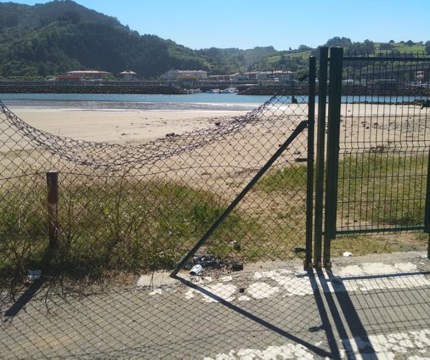 Cerrada la playa de Oribarzar, en Orio, «porque no se puede garantizar la seguridad»